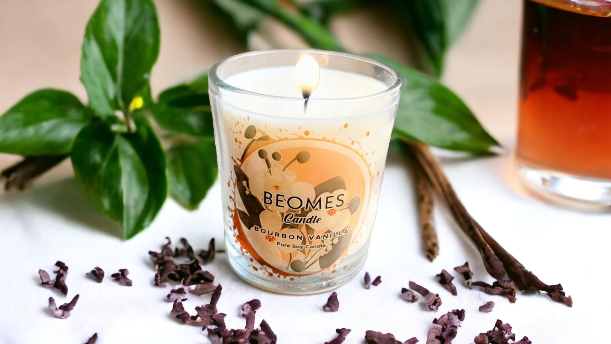 Bourbon Smoked Bourbon Vanilla Candle - BEOMES DESIGNS